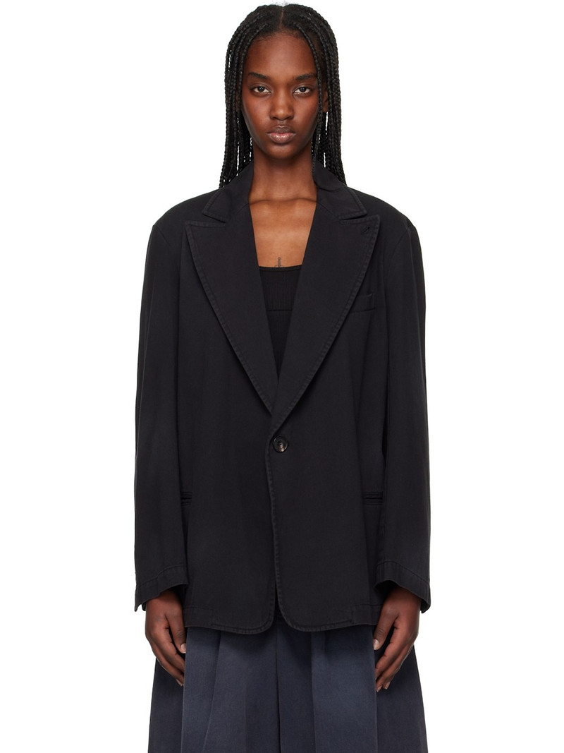 Black Washed Blazer 1