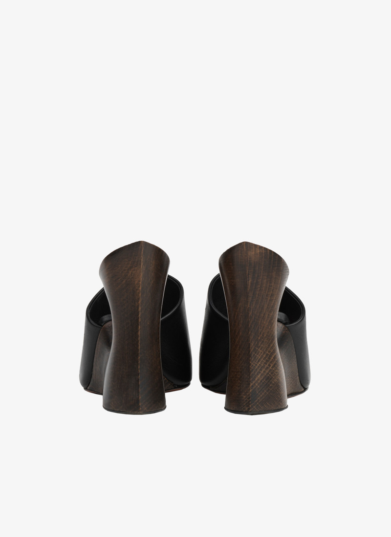 LA SCULPTURE MULES IN CALFSKIN & WOOD 3
