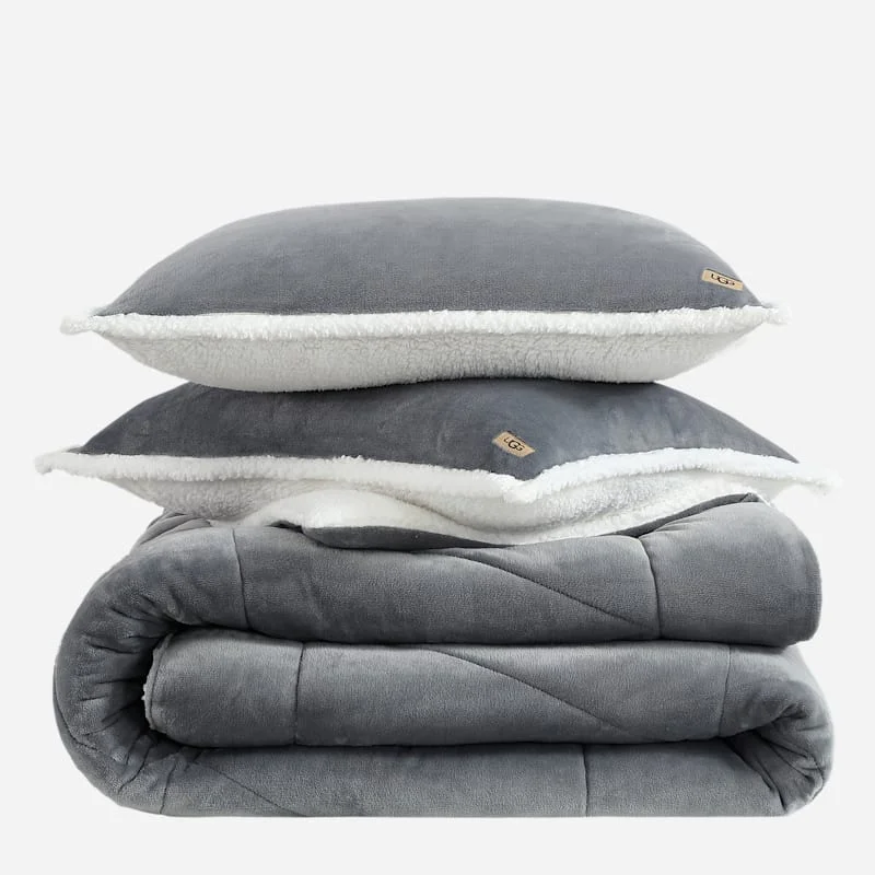 ® Avery Comforter Set King Polyester Bedding in Seal Grey - 1