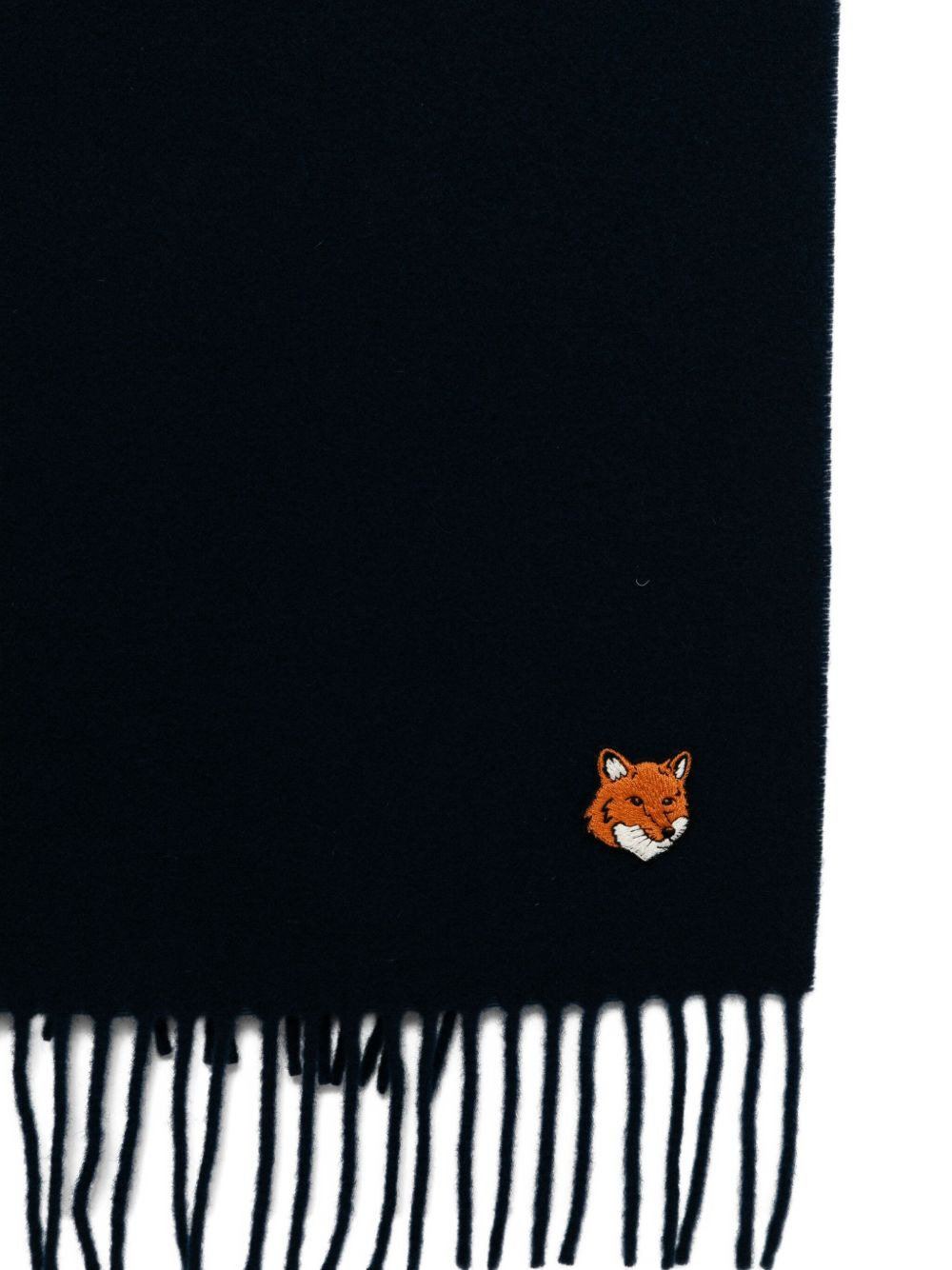embroidered-logo scarf - 2