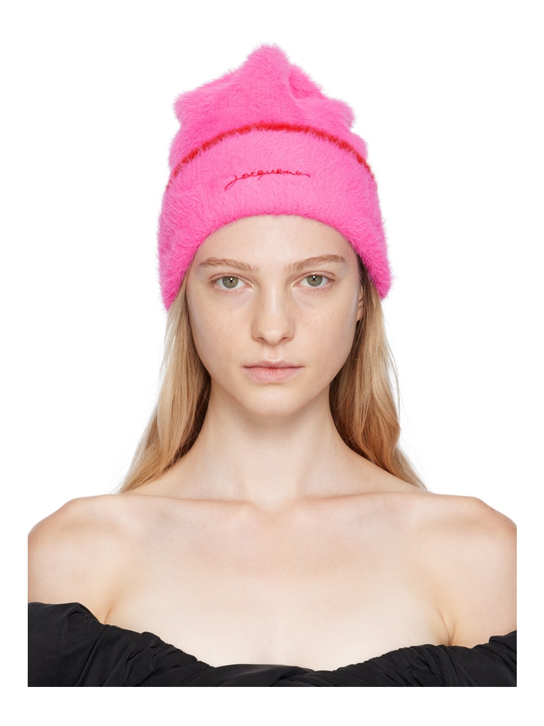 JACQUEMUS Off-White Le Papier 'La Cagoule Casquette' Balaclava