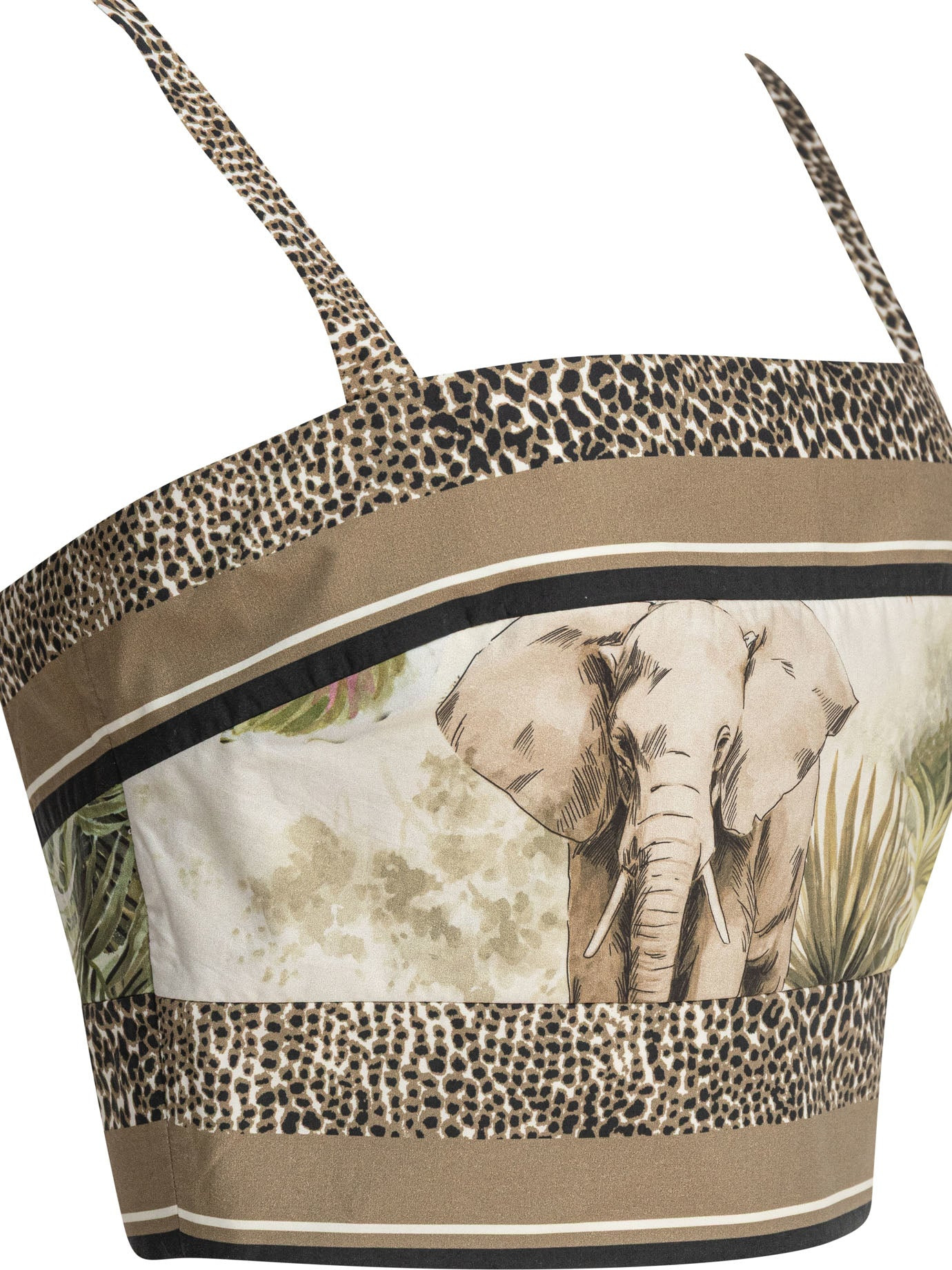 Elie Saab Savannah Print Cropped Top - 4