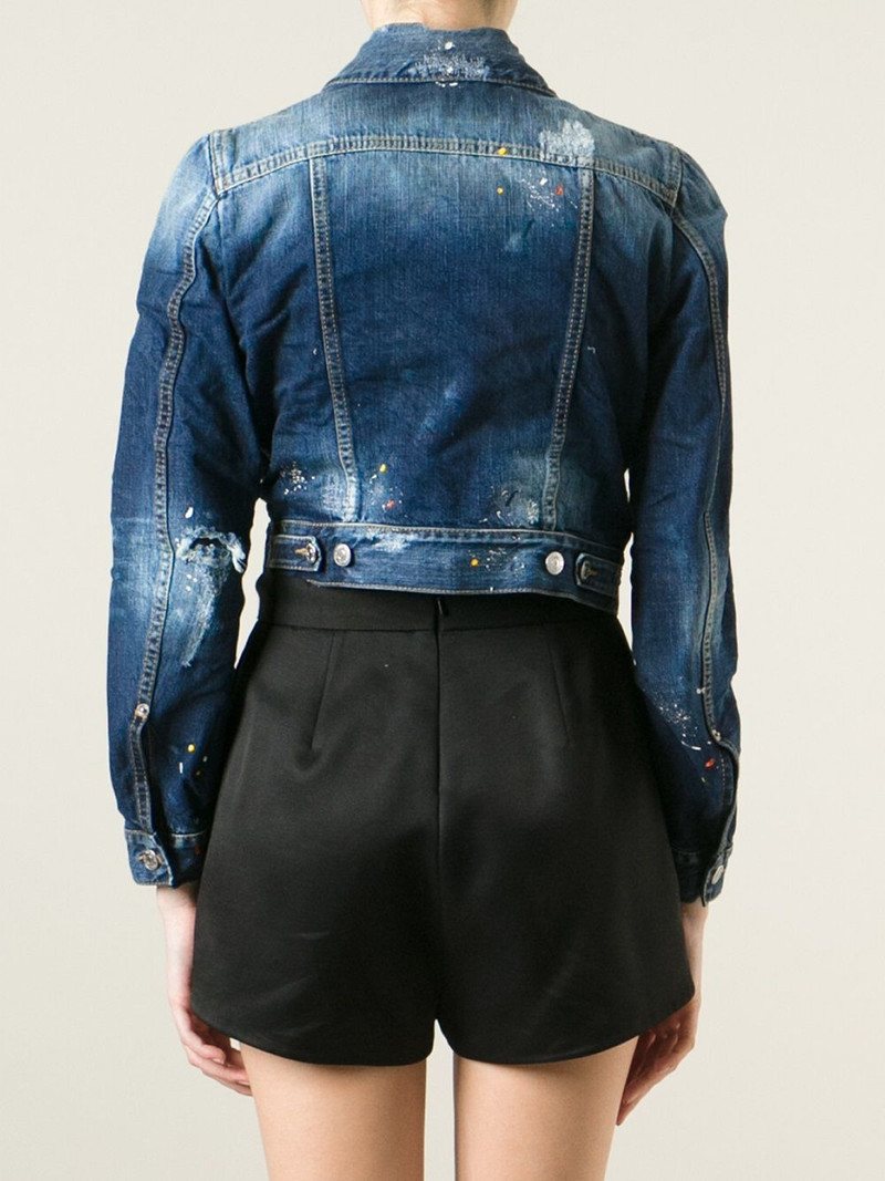 cropped denim jacket 4