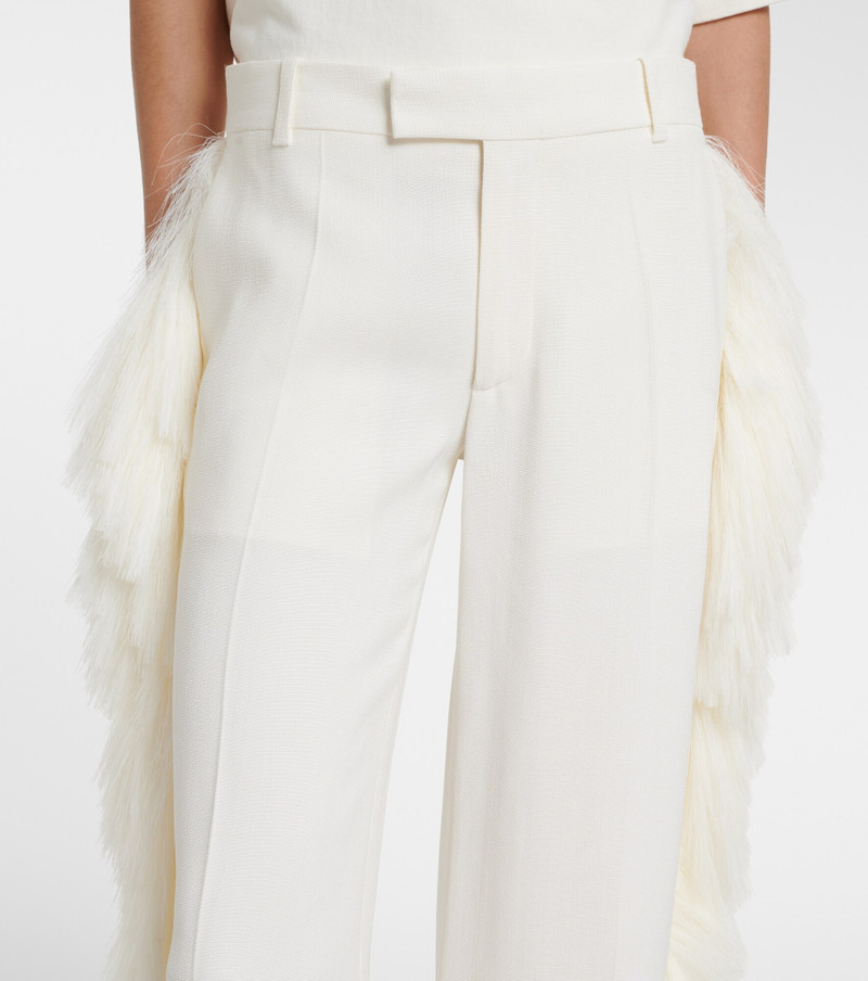 Fringed wide-leg pants 3