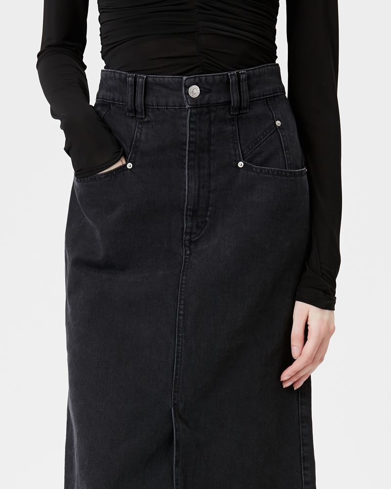 DIPOMA DENIM MIDI SKIRT - 3