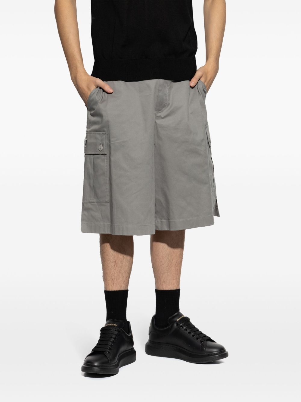 cotton cargo shorts - 3