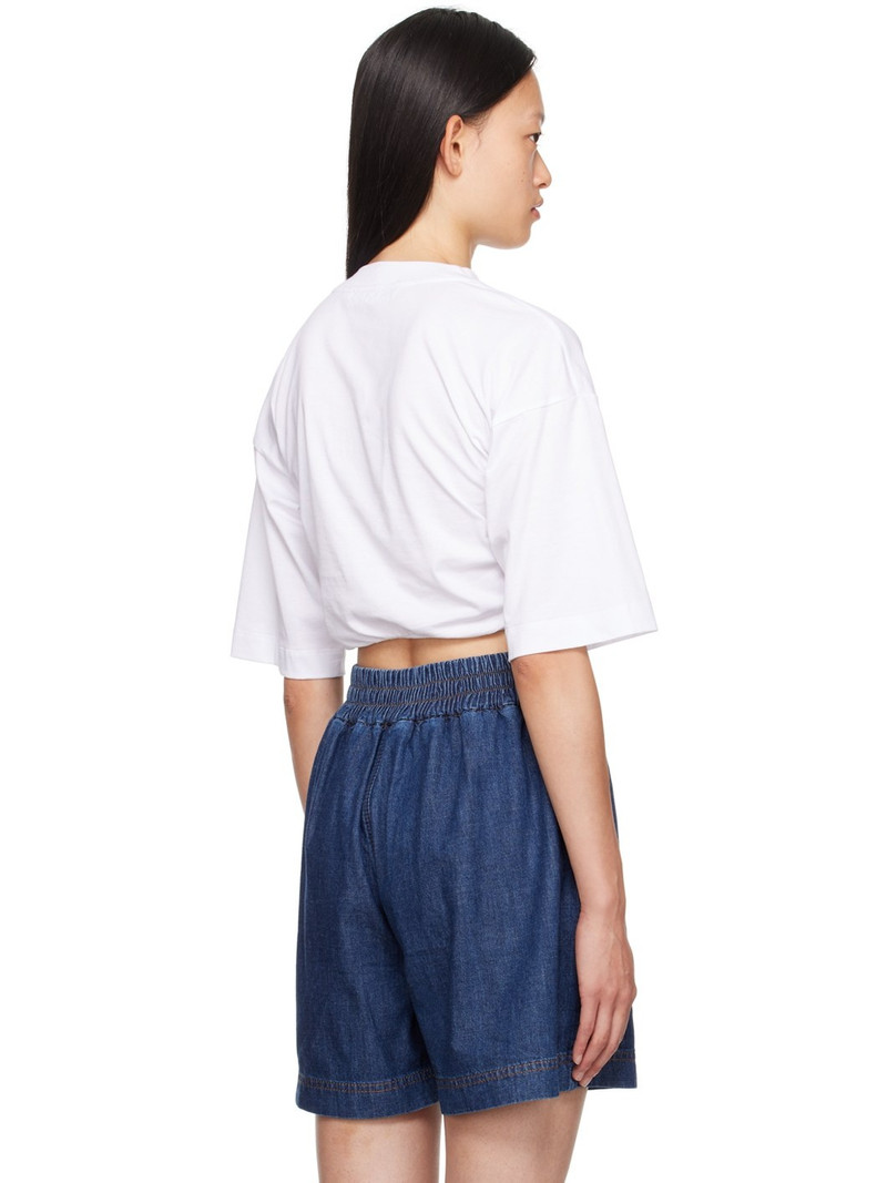 White Ruched T-Shirt 3