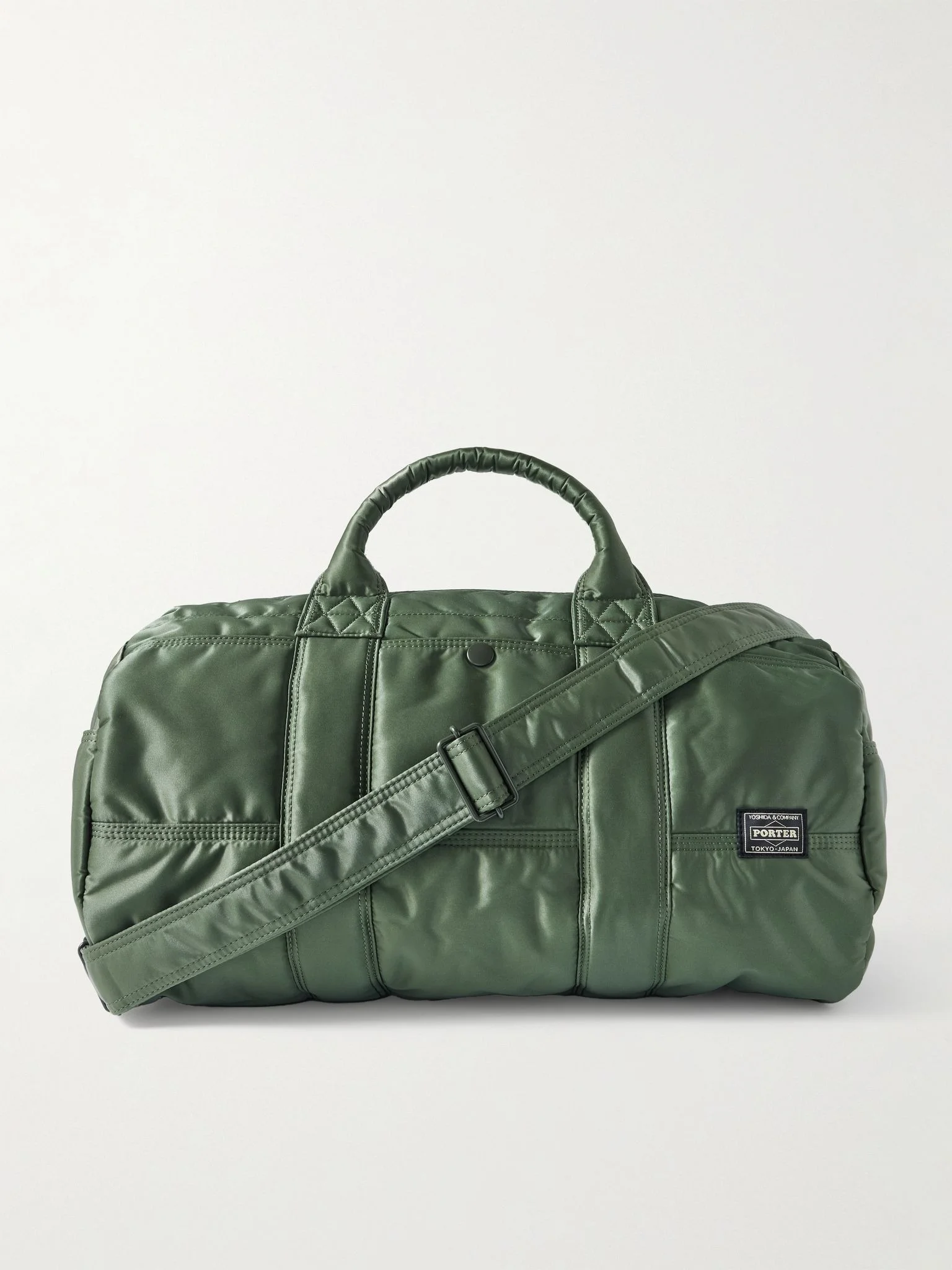 Tanker Drum Nylon-Twill Weekend Bag Green - 1