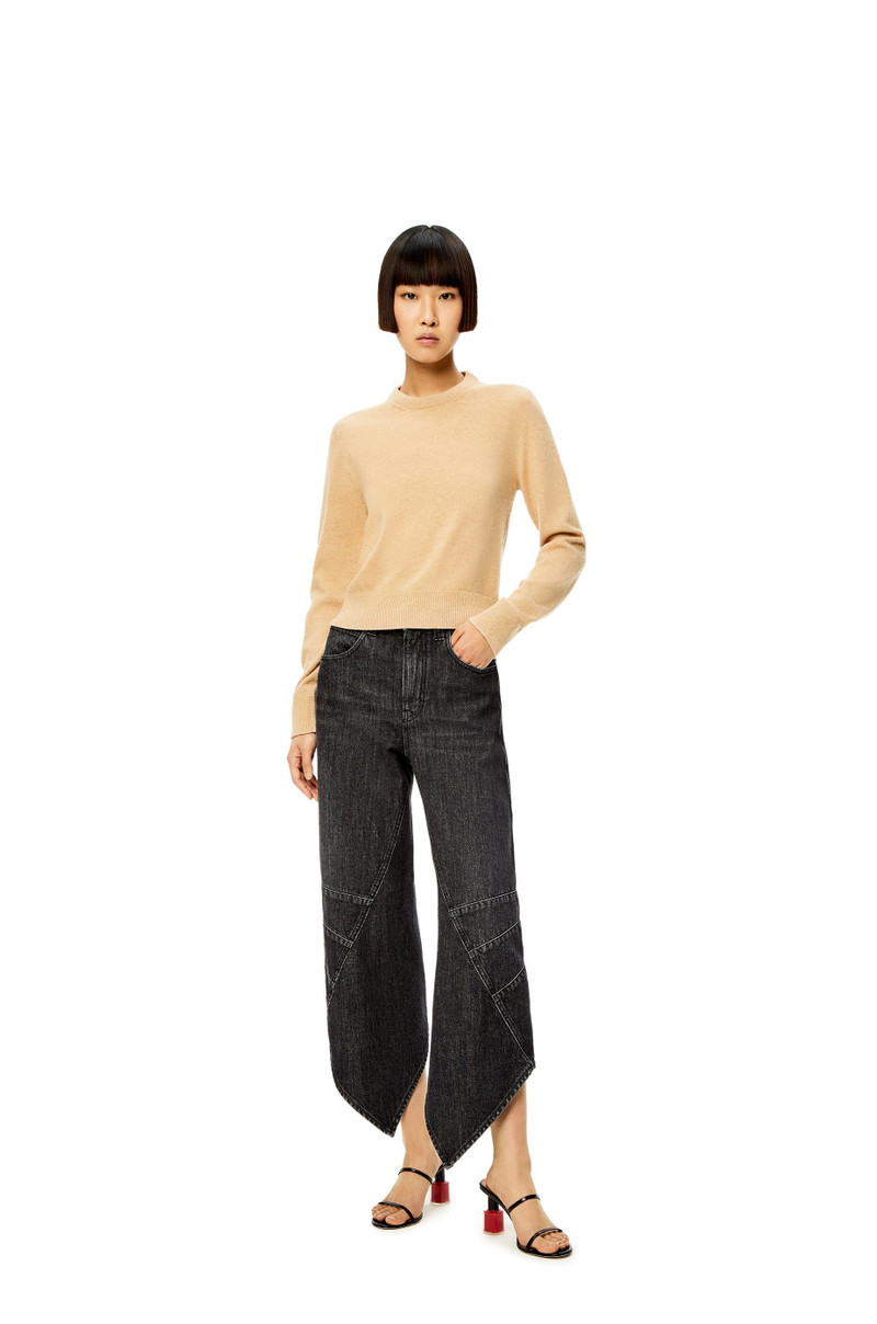 Loewe Curved jeans in denim outlook