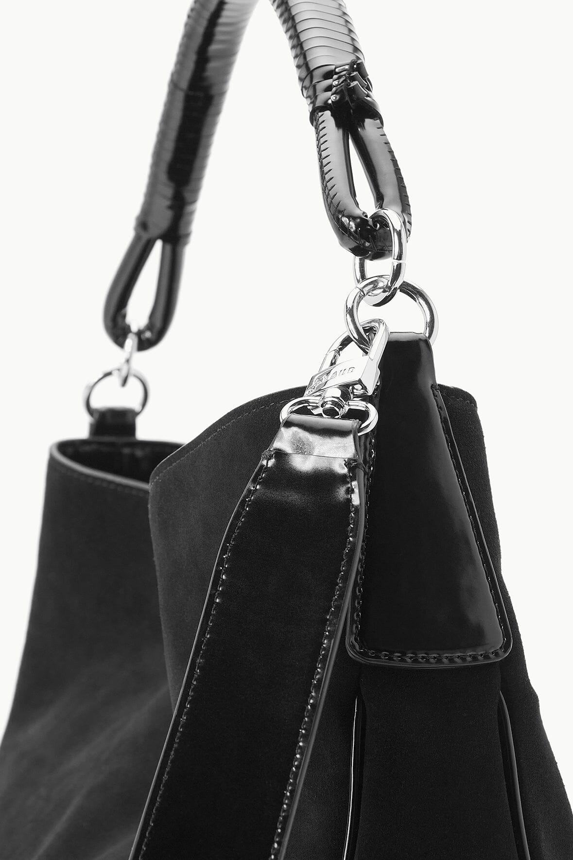 STAUD PERRY HOBO BAG BLACK - 5