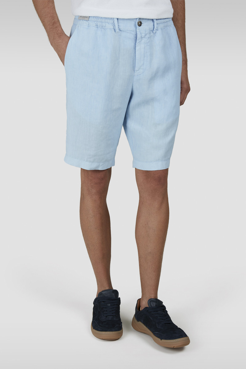GARMENT-DYED LINEN BERMUDA 6