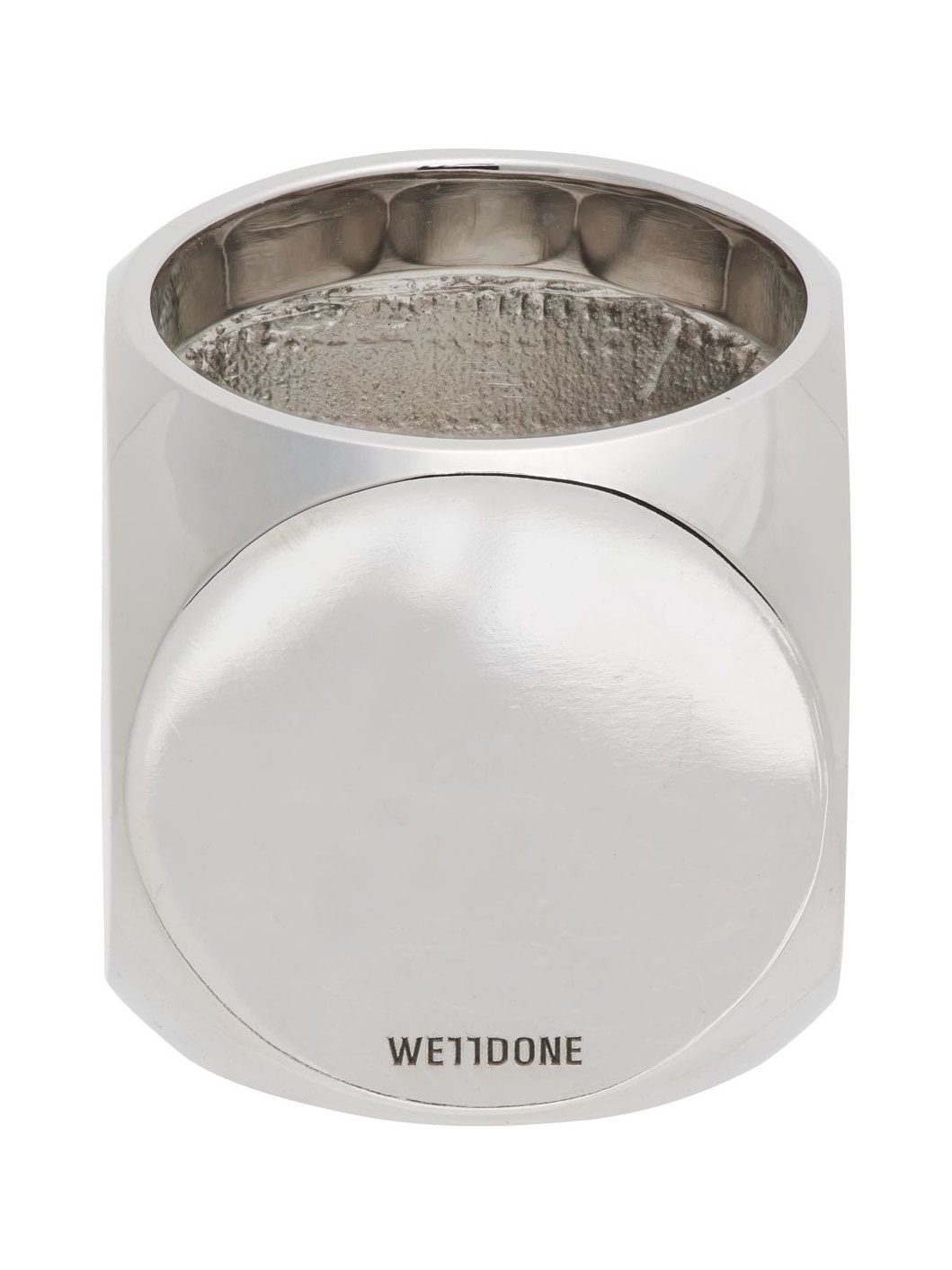 Silver & Black Logo Dice Ring - 4