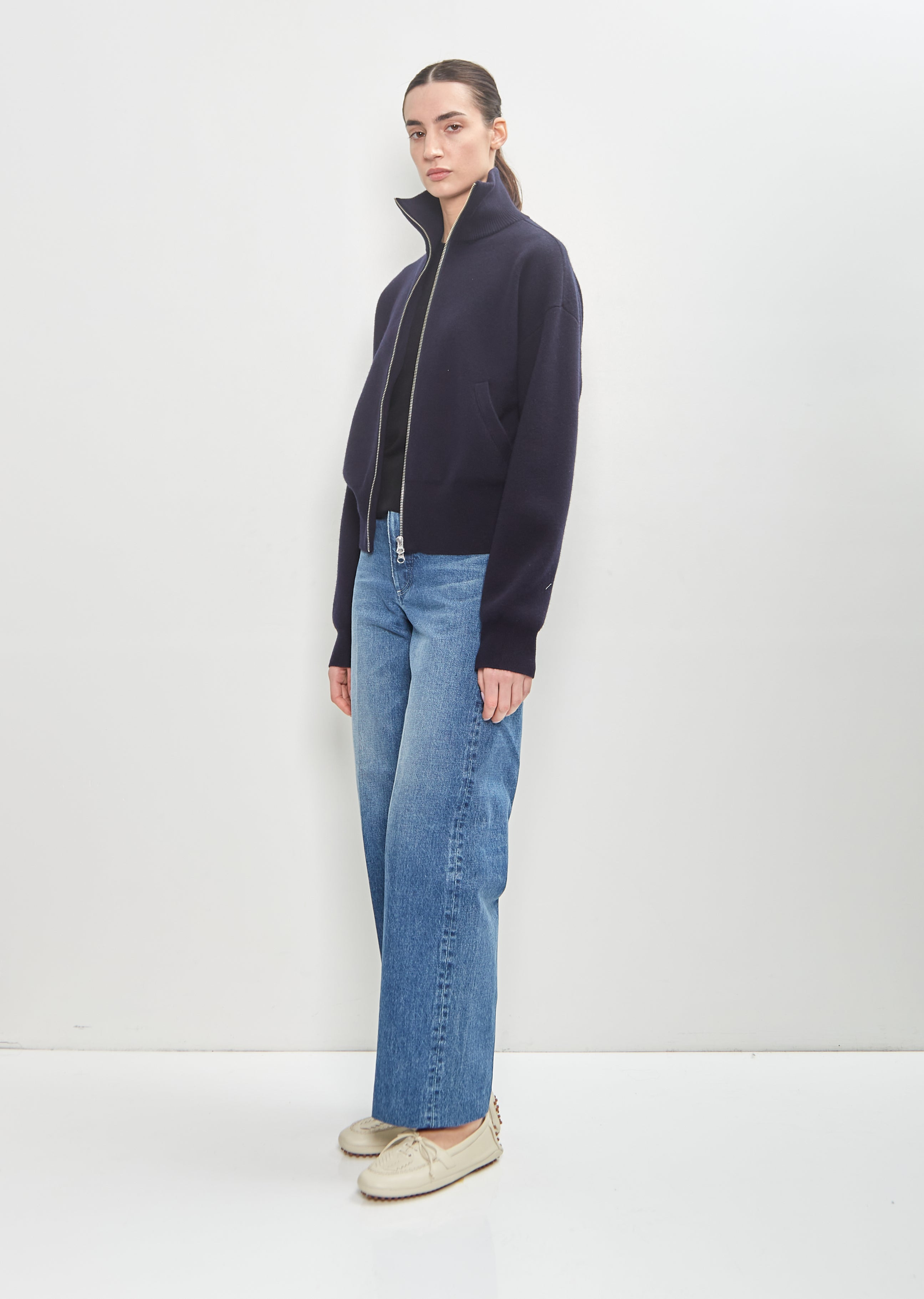 Embroidered Leather Driver Moccasin - 4