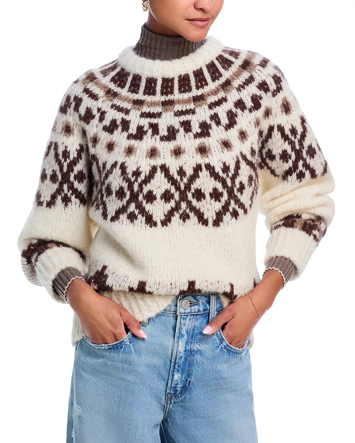 Frame Fairisle Crewneck hot Sweater