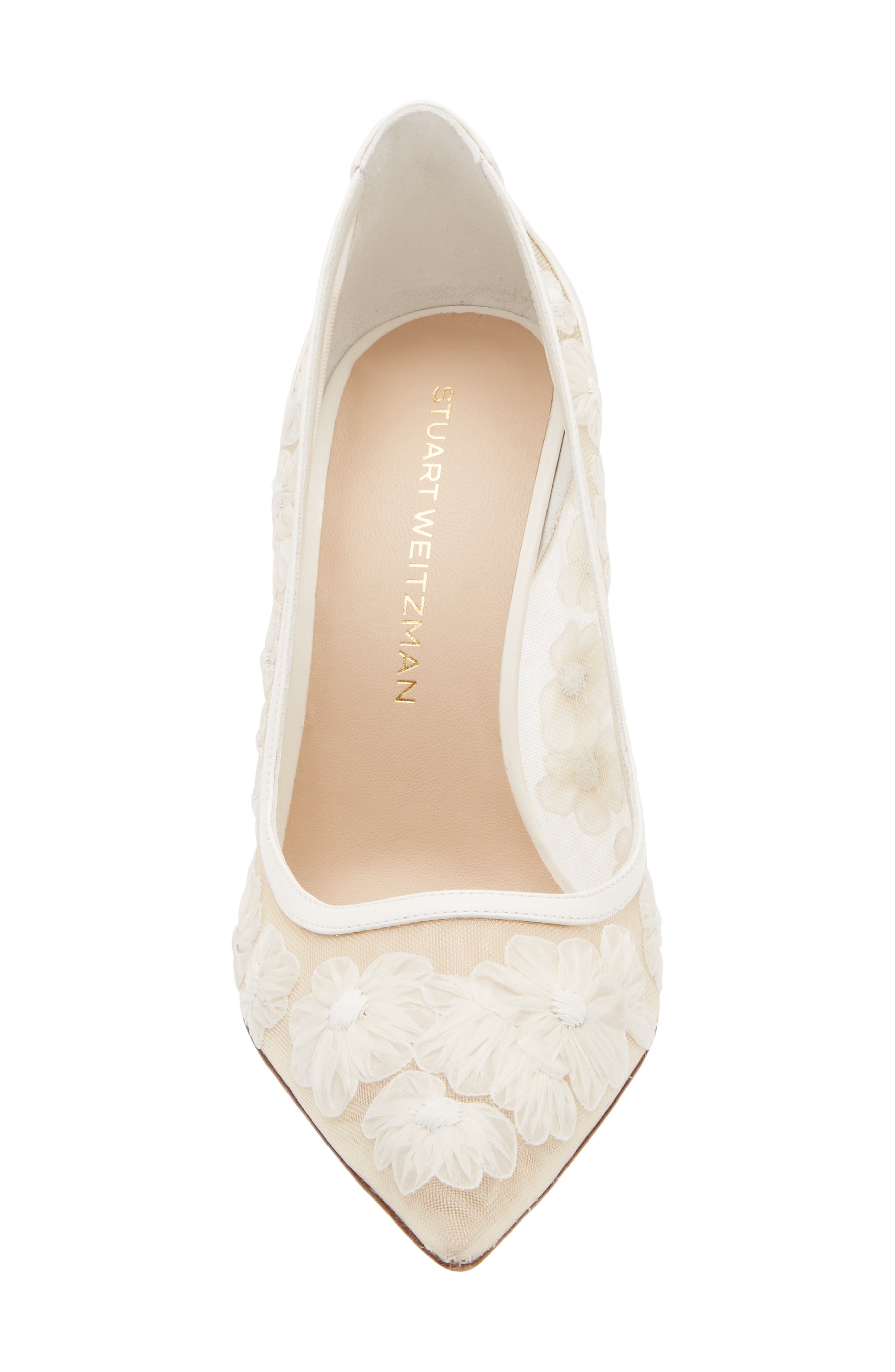 Stuart Weitzman Stuart Power 100 Pump in Cream. at Nordstrom - 4