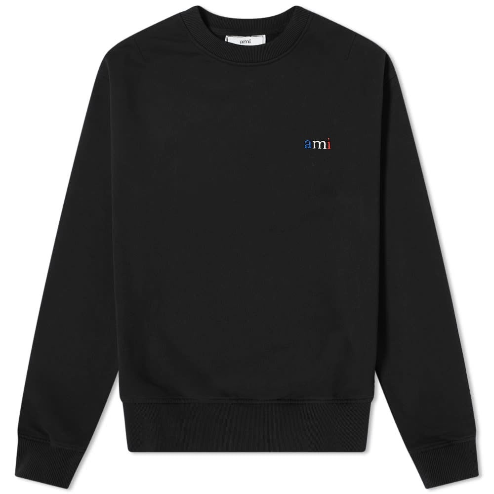 AMI Tricolour Logo Crew Sweat - 1