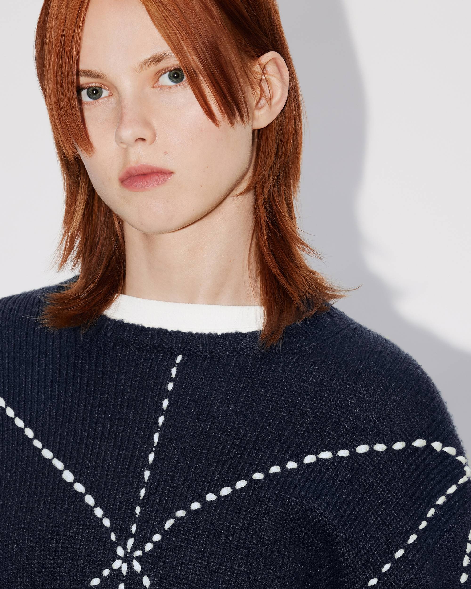 'KENZO Sashiko Stitch' embroidered jumper - 6