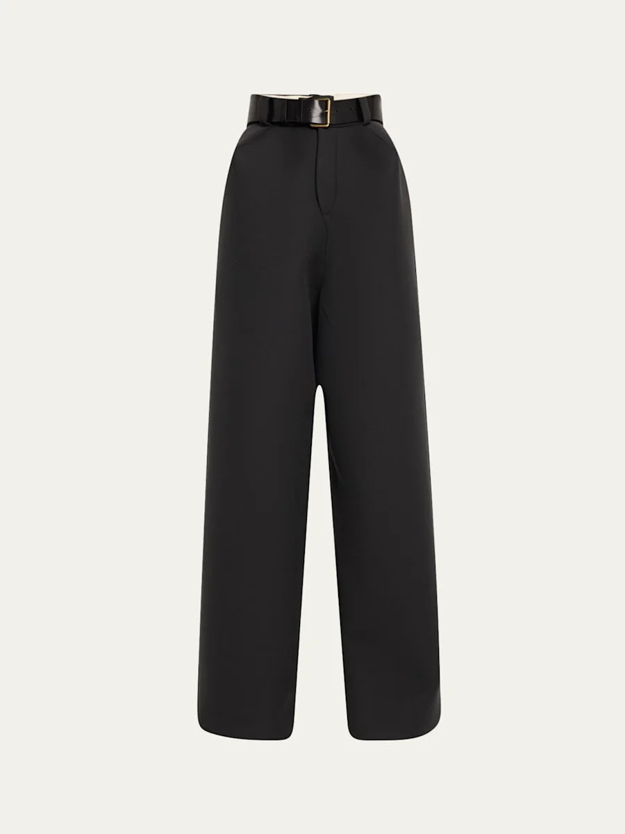 Tailored Wide-Leg Volume Pants - 1