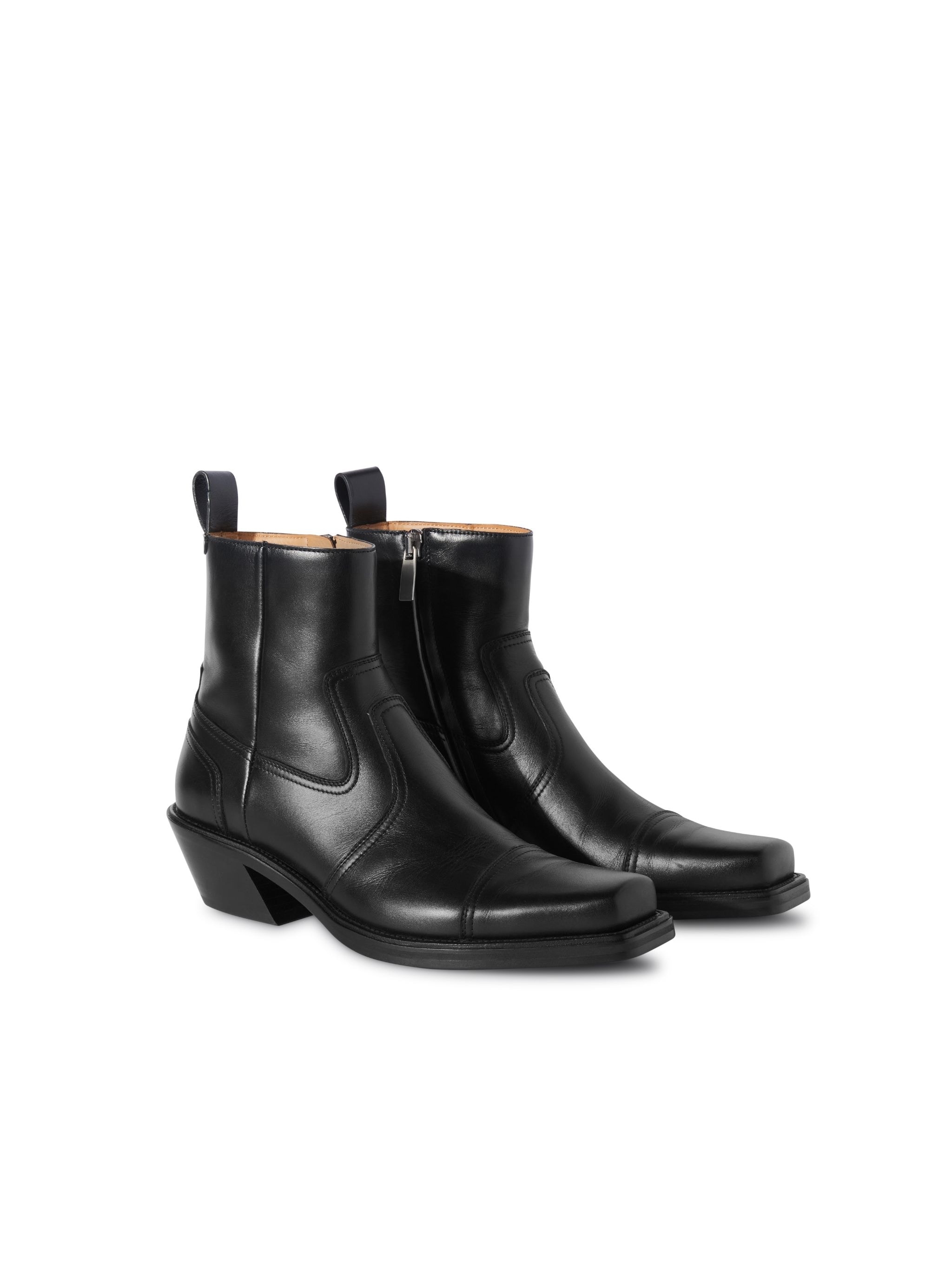 Cowboy Cropped Ankle Boot - 2