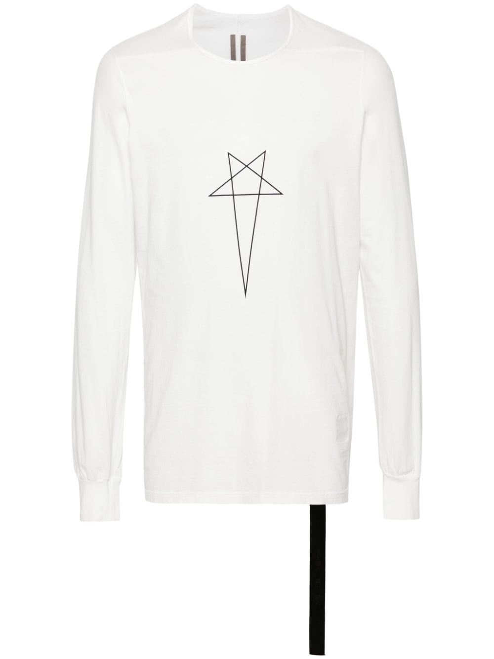 Level pentagram-print organic cotton T-shirt - 1