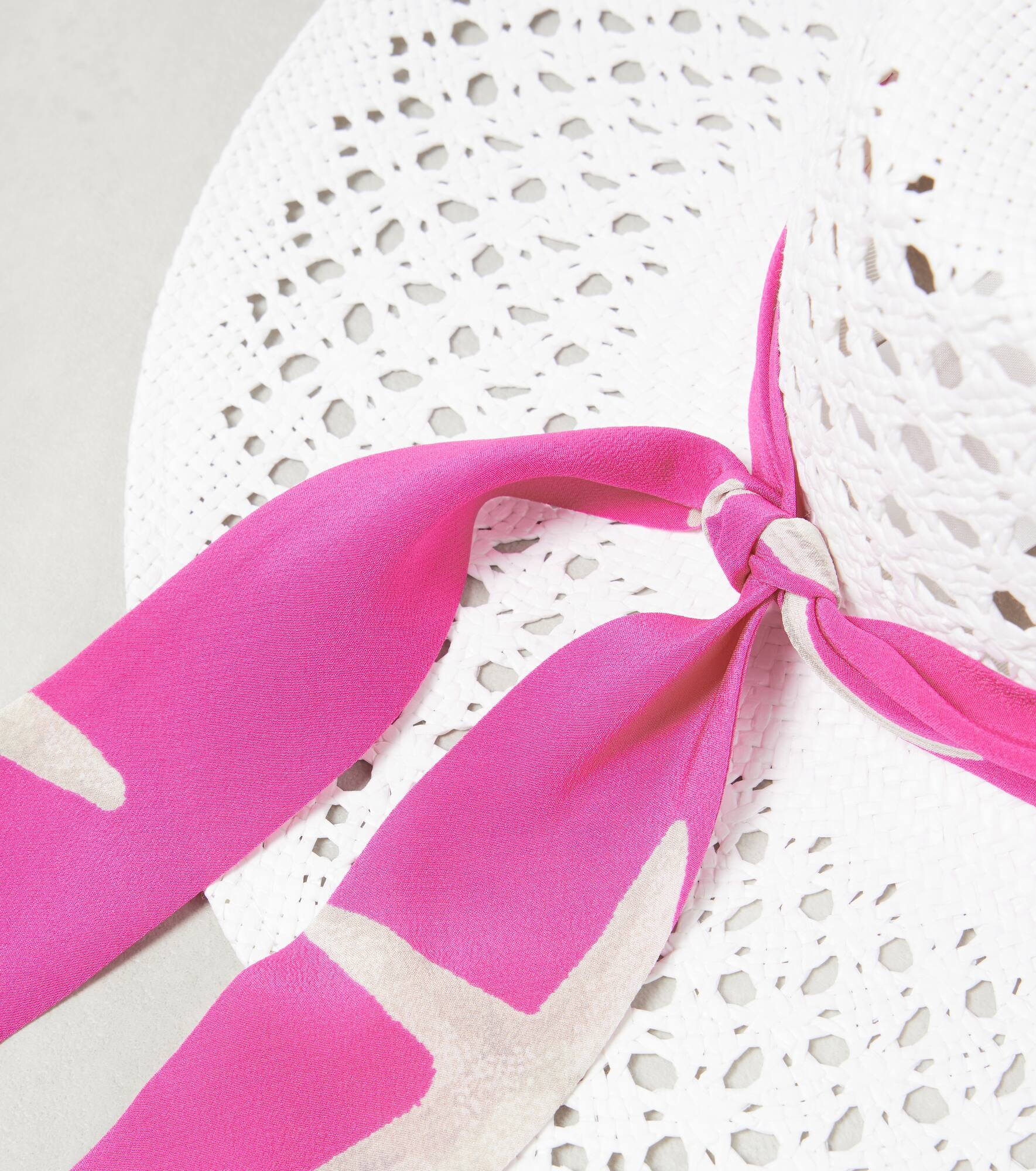 Printed raffia sun hat - 2