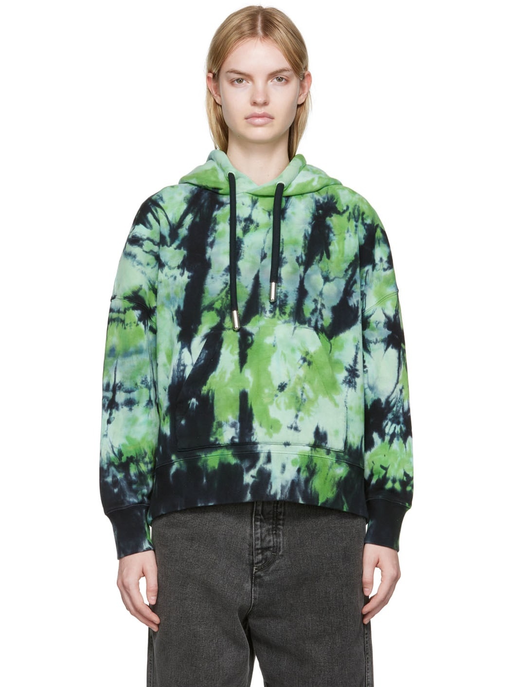 Green Cotton Hoodie - 1