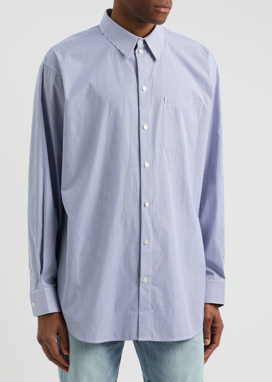 Striped cotton-poplin shirt - 2