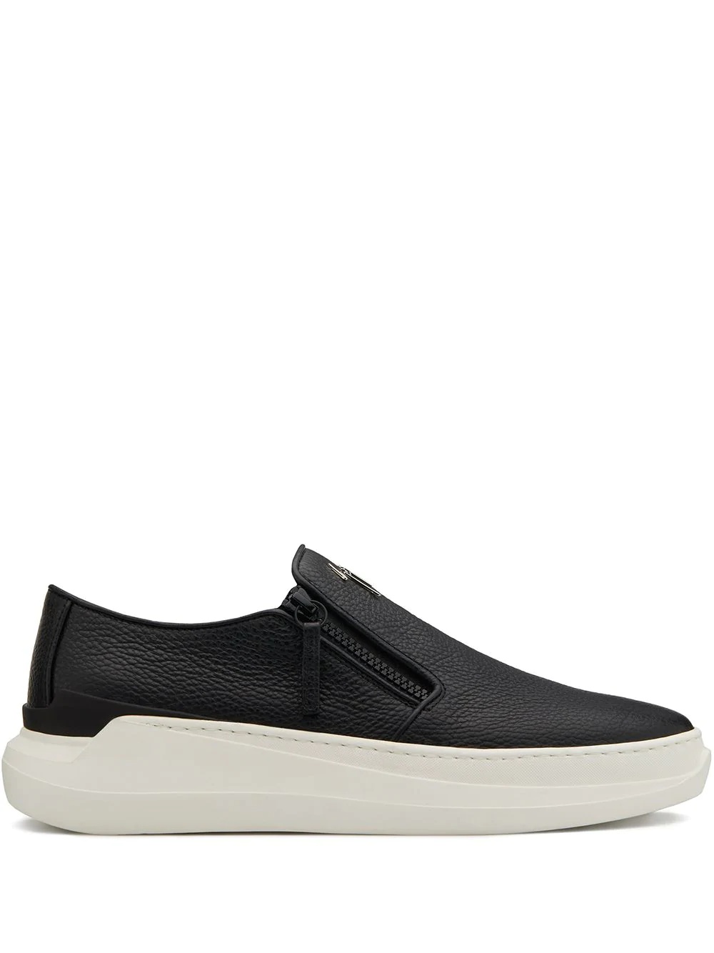 Conley zipped low-top sneakers - 1