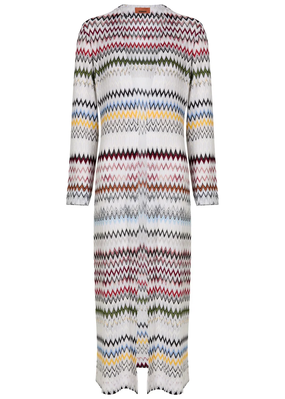 Missoni Chevron Fine-knit Shirt Cardigan - 1