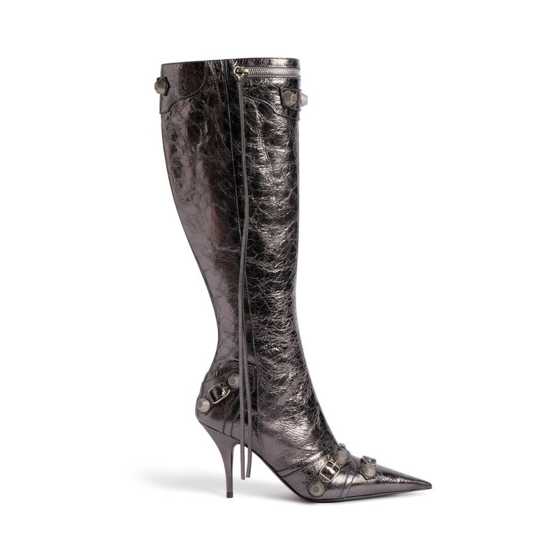 Women's Cagole 90mm Boot Metallized in Grey - 1