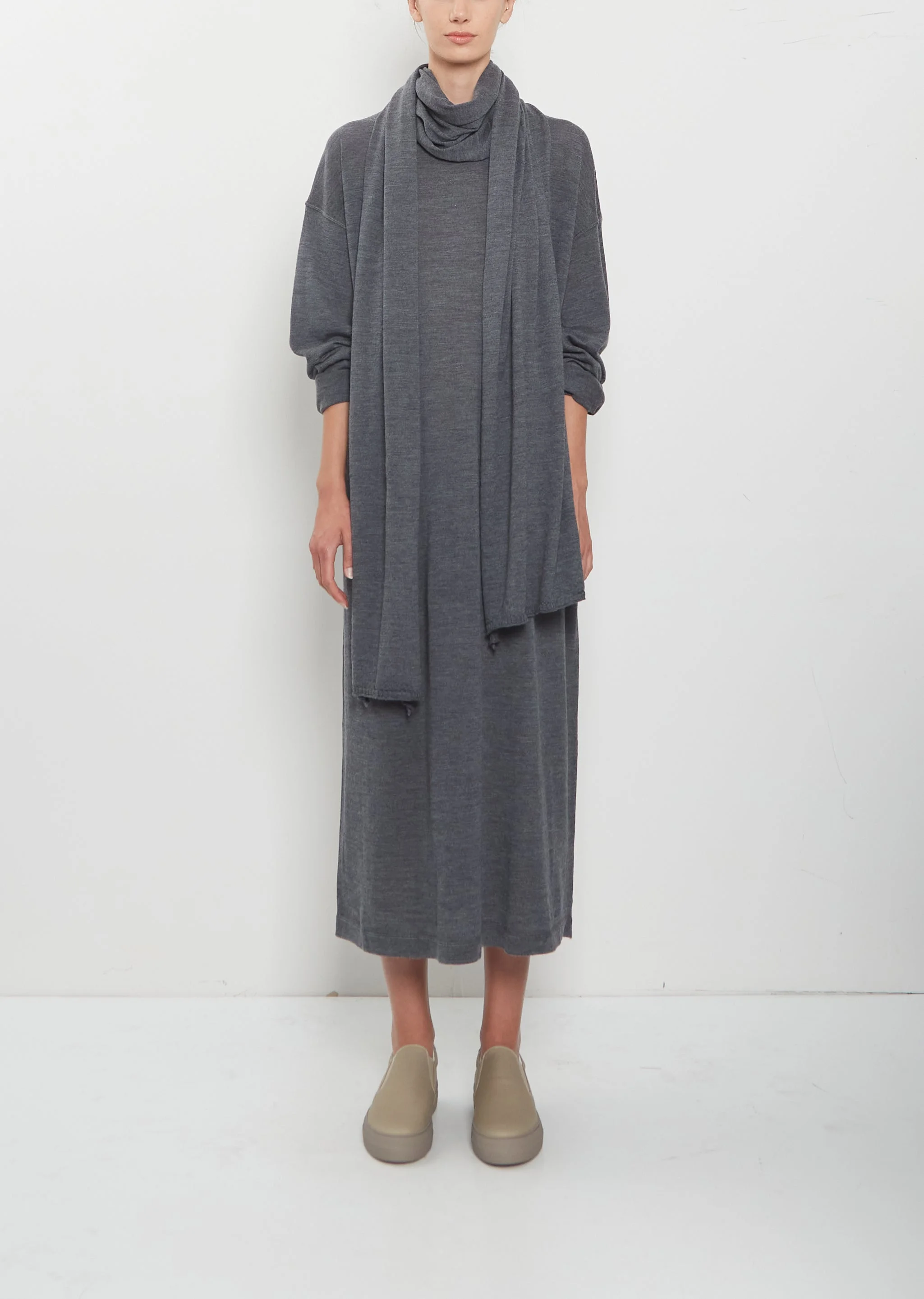 Marquez Ultrafine Merino Scarf Dress - 1