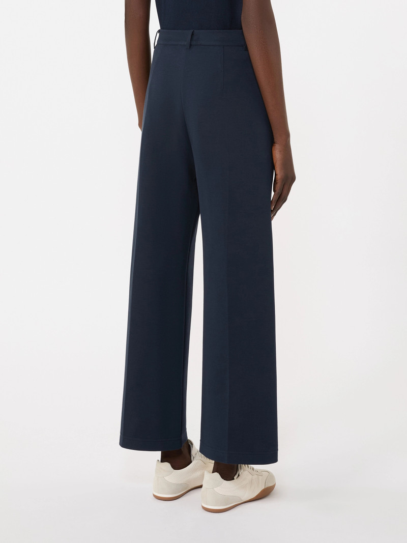 ABANO Double-faced jersey trousers - NAVY 4
