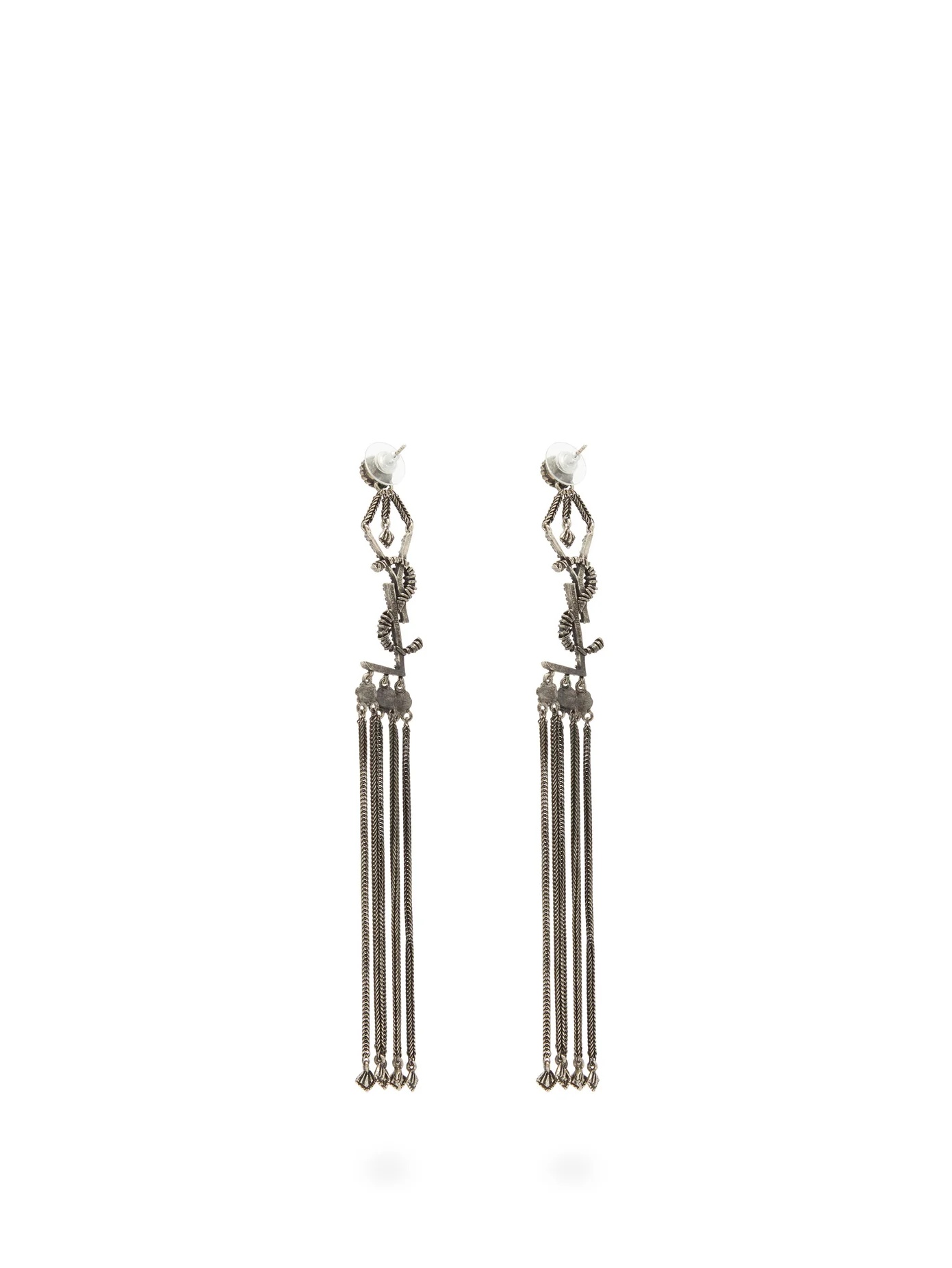 Tasseled logo earrings - 3