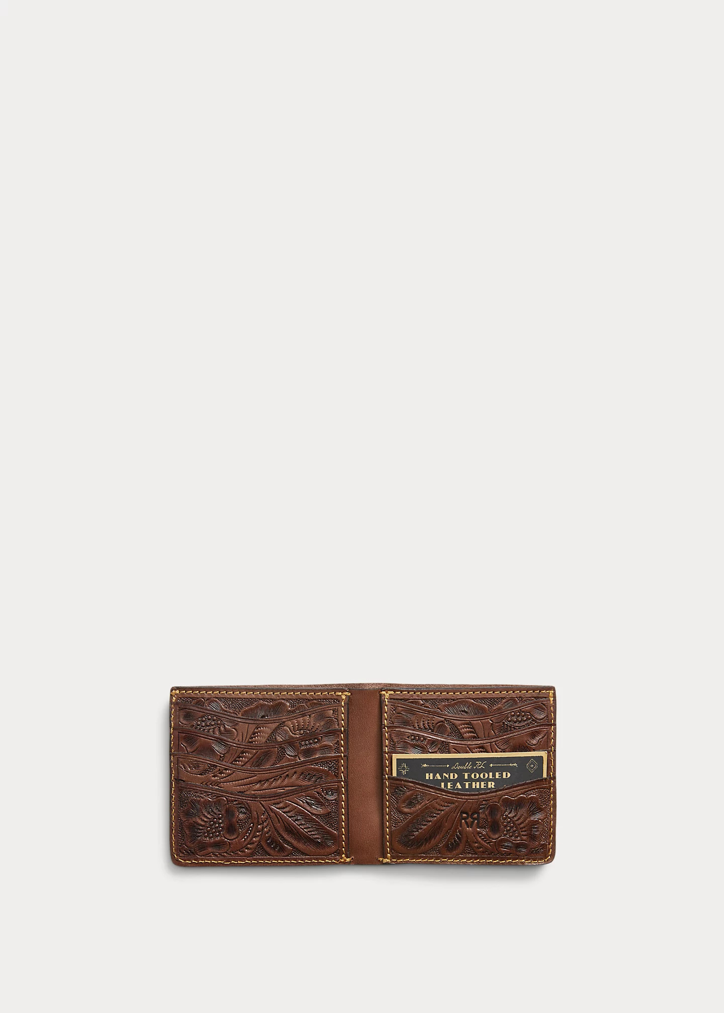Hand-Tooled Leather Billfold - 3