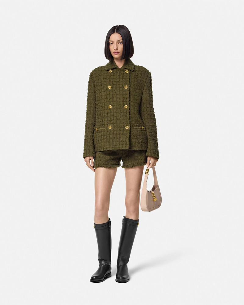 VERSACE Heritage Tweed Peacoat outlook