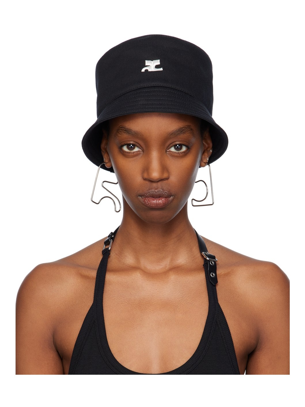 Black Signature Bucket Hat - 1