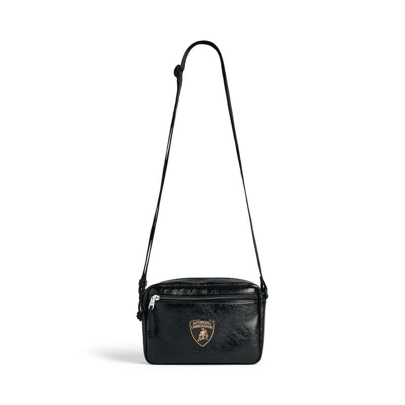 Men's Balenciaga | Automobili Lamborghini Explorer Shoulder Bag  in Black 1