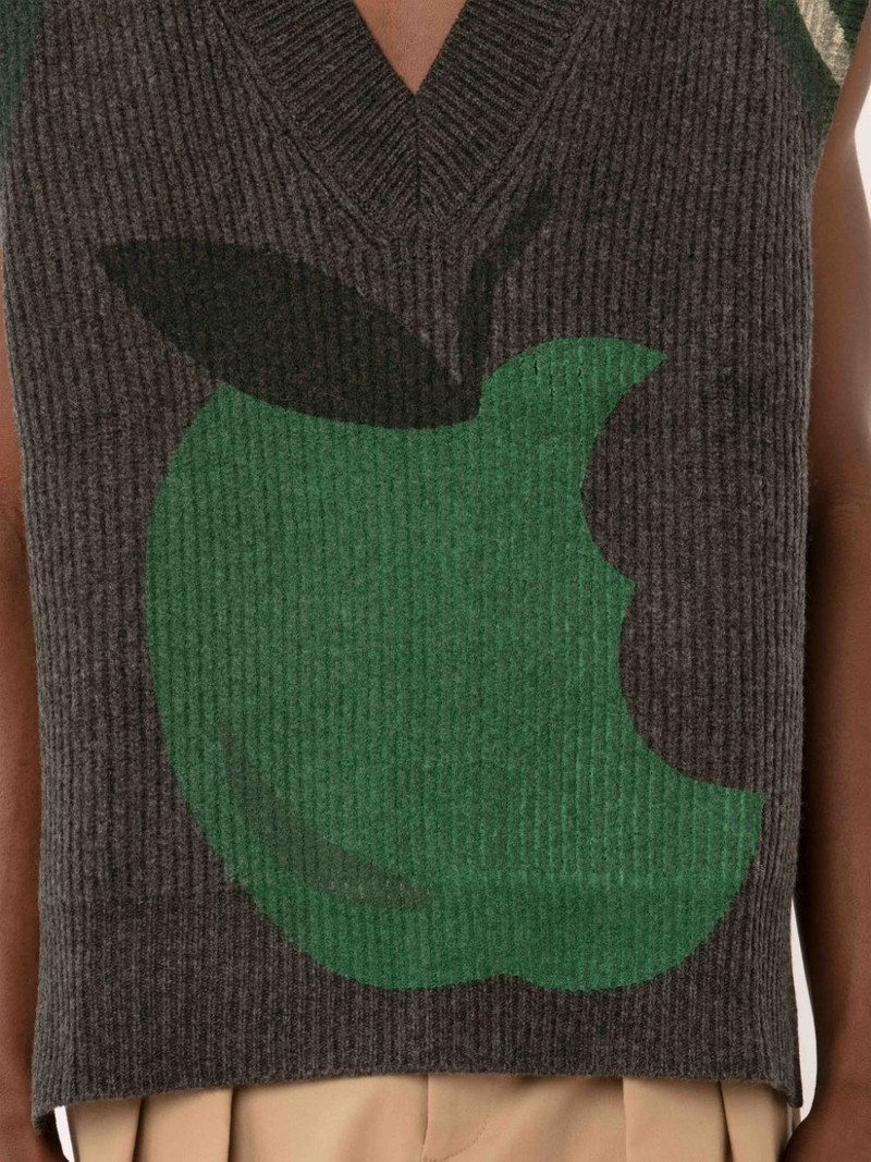 APPLE V-NECK VEST 6