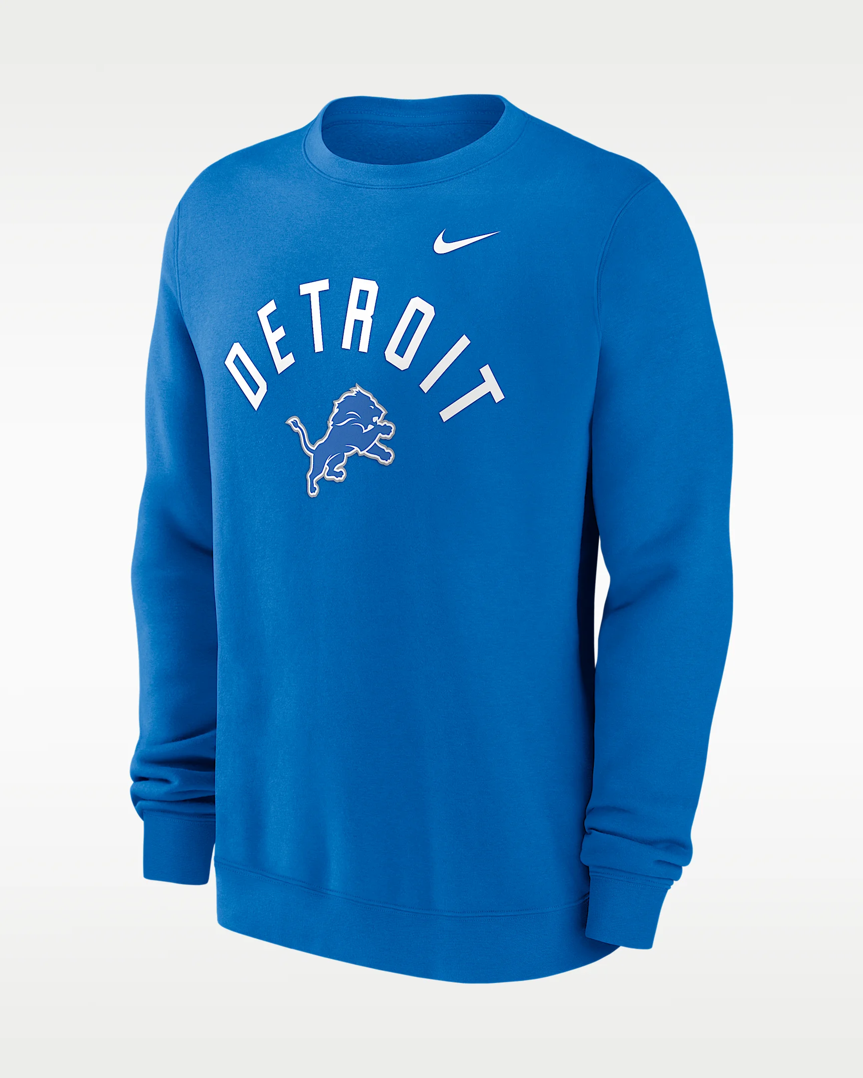 Detroit Lions Club Men's Nike NFL Pullover Crew - 1