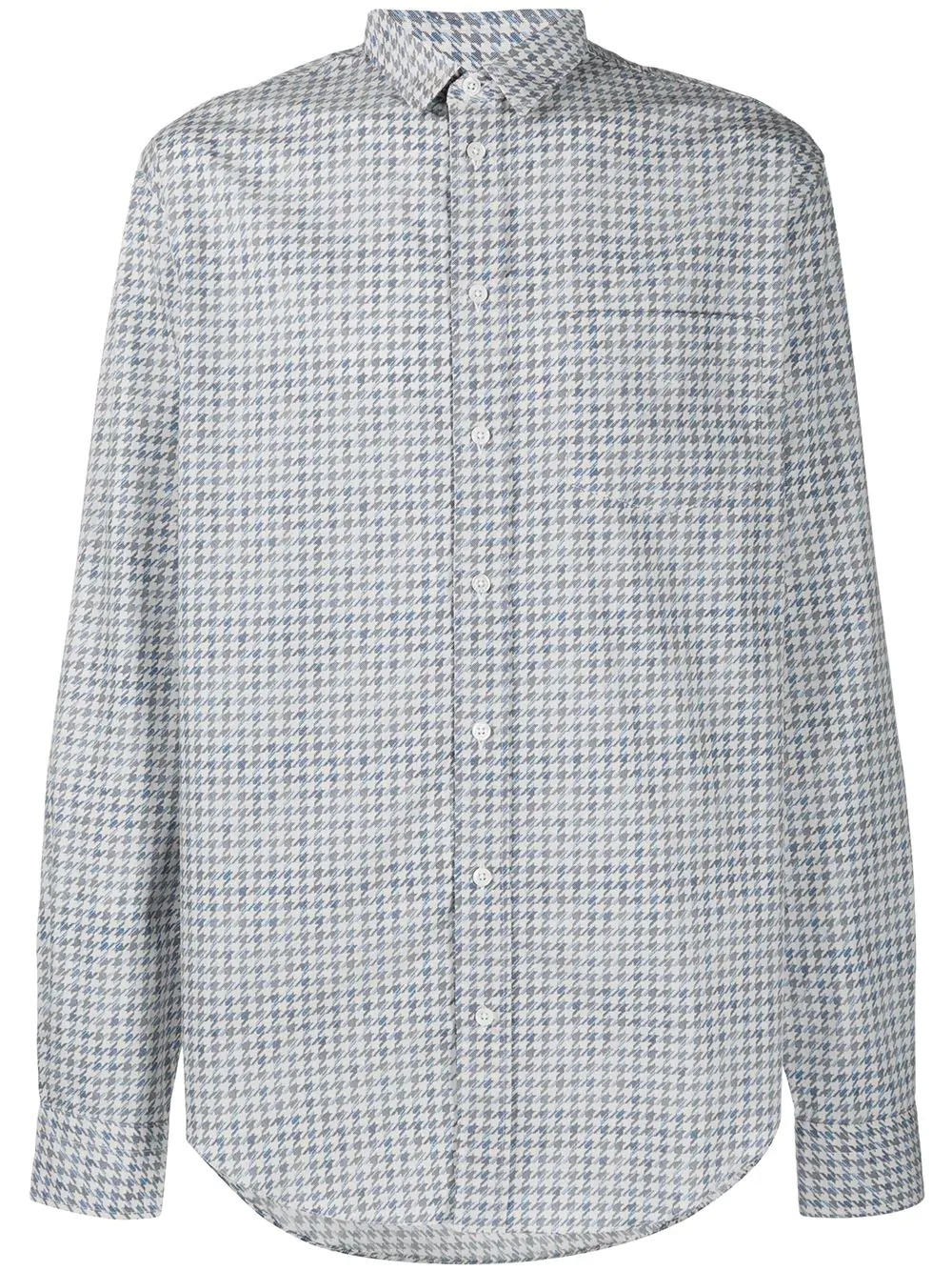 houndstooth-pattern shirt - 1