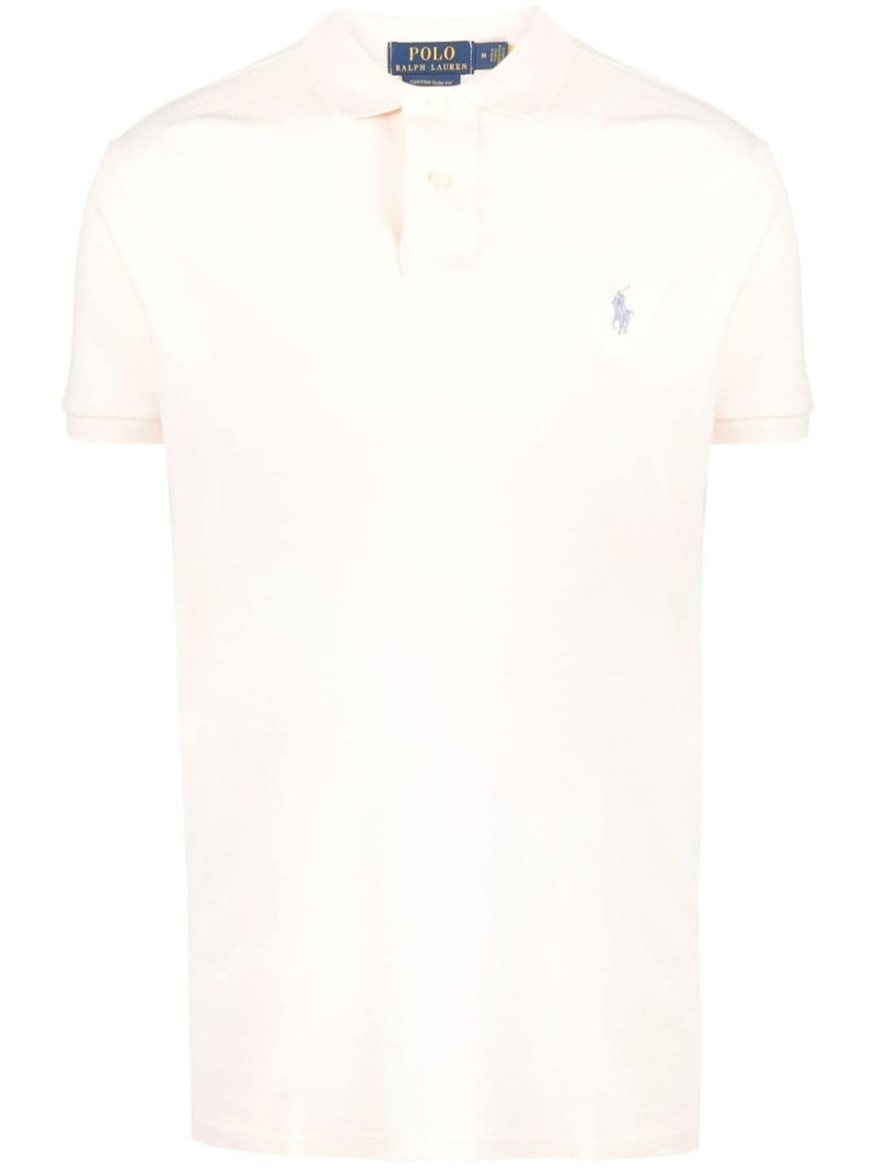 logo-embroidered short-sleeve polo shirt 1