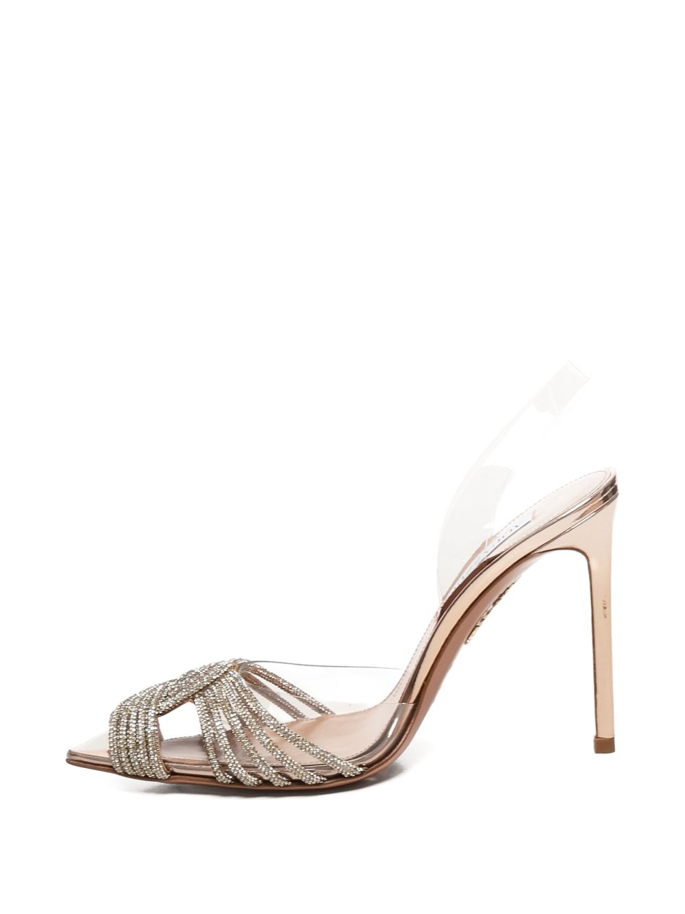 105mm Gatsby crystal-embellished slingback pumps - 3