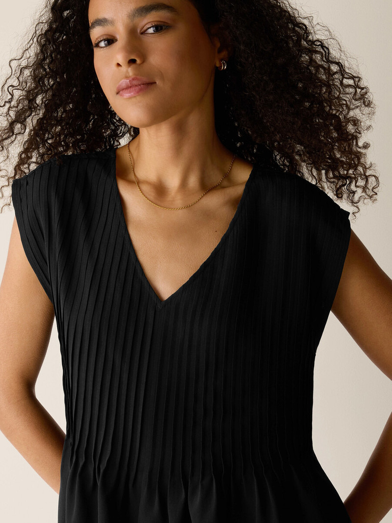 Silk Crepe de Chine V-Neck Top 5