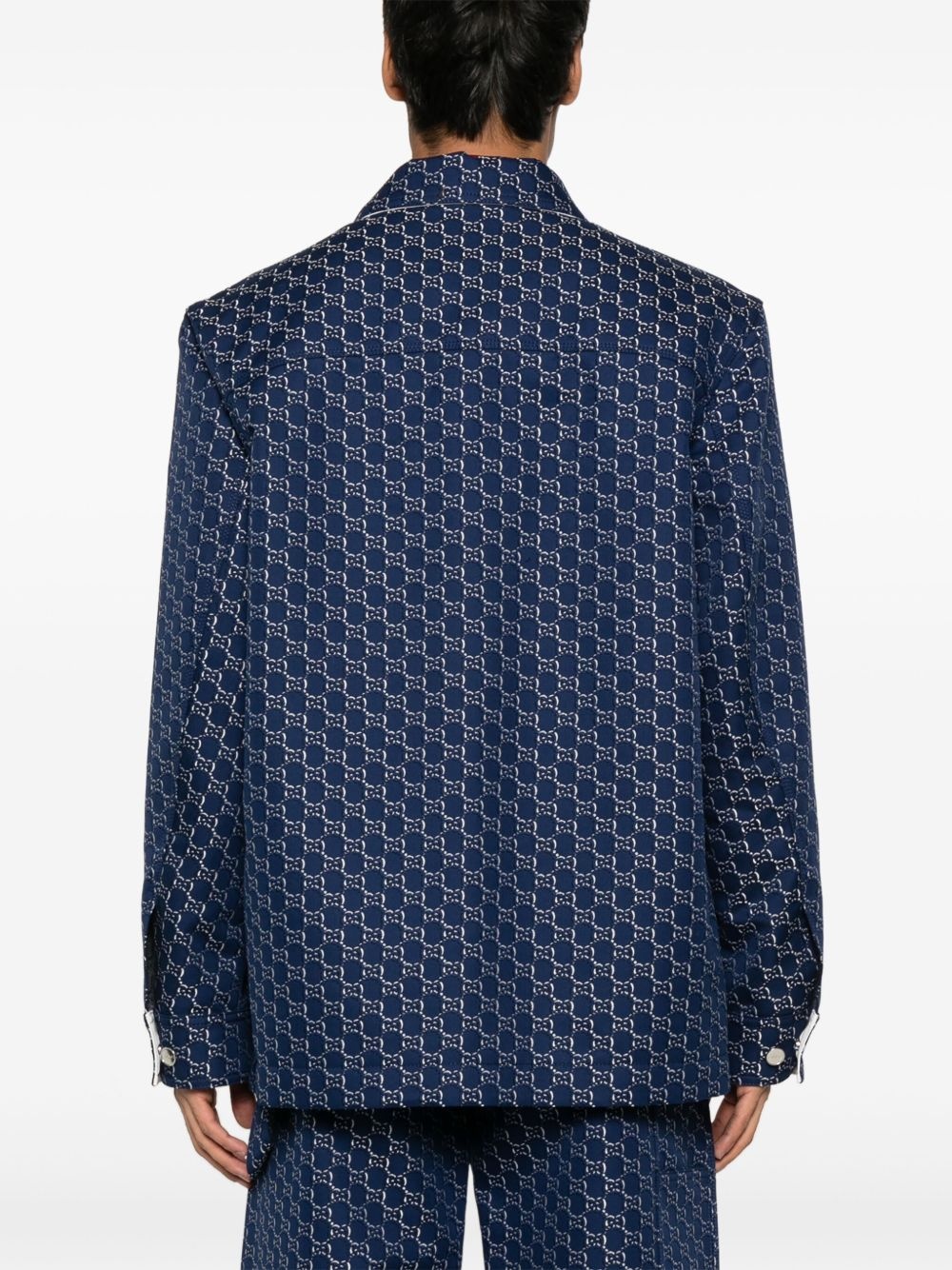 GG Shadow-jacquard cotton jacket - 4