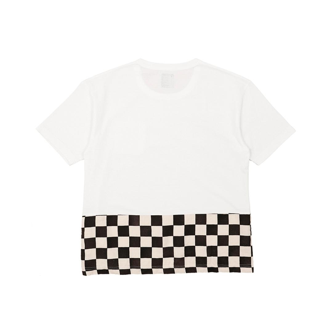 visvim JUMBO TEE S/S CHECKER GREEN | REVERSIBLE