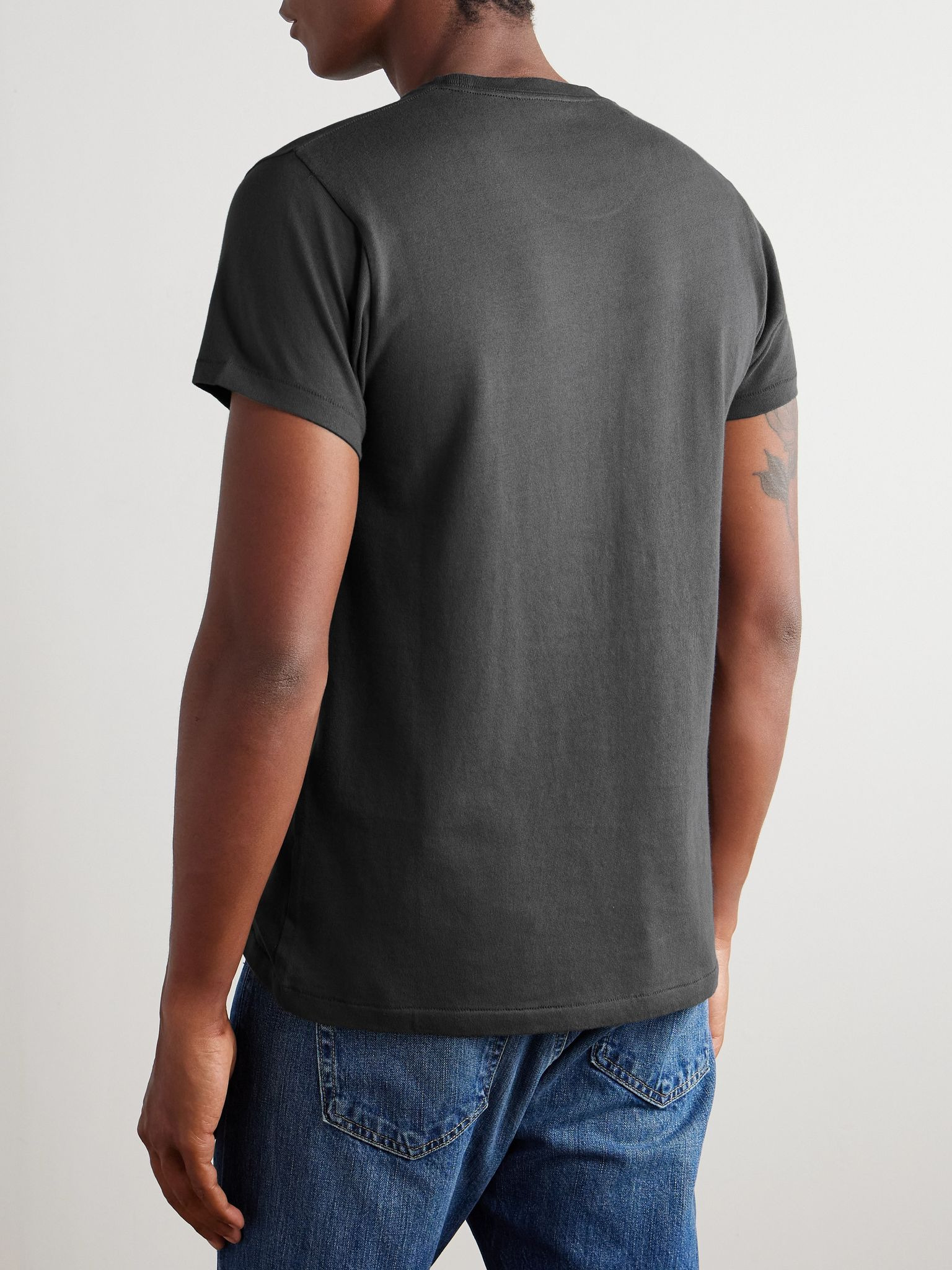 Cotton-Jersey T-Shirt Charcoal - 4