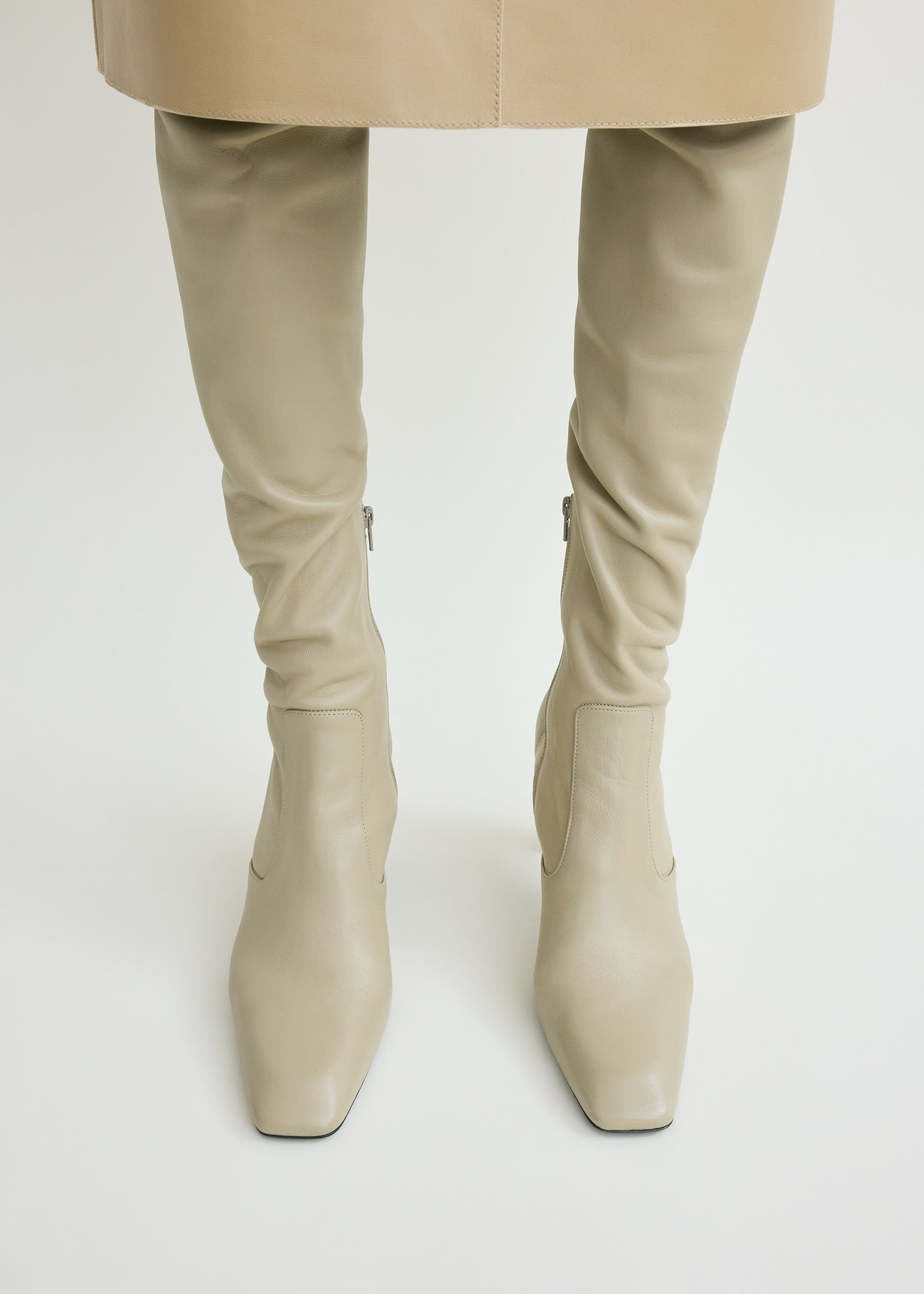 Nappa over-the-knee boots rye - 2