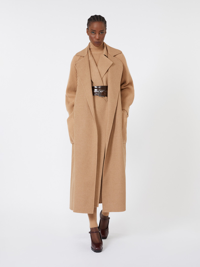 Max Mara BERARD1234 Camel wrap coat outlook