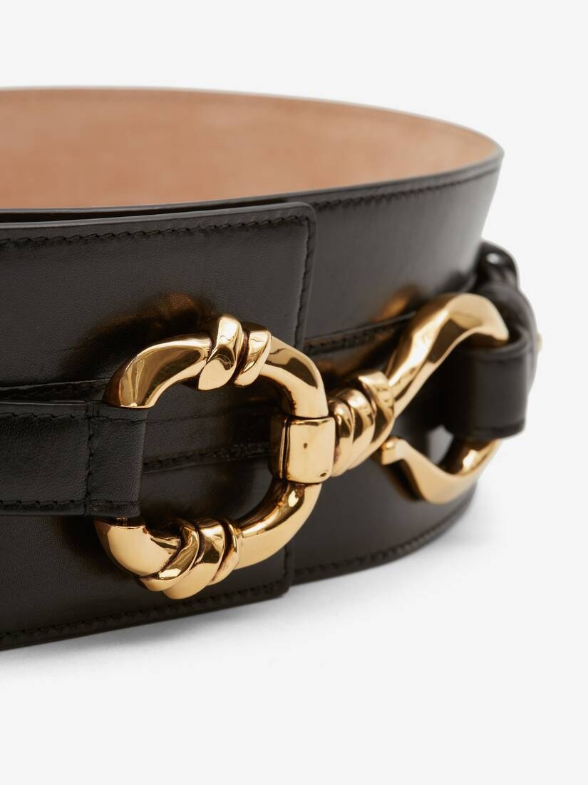 Hook Waist Belt in Black - 3