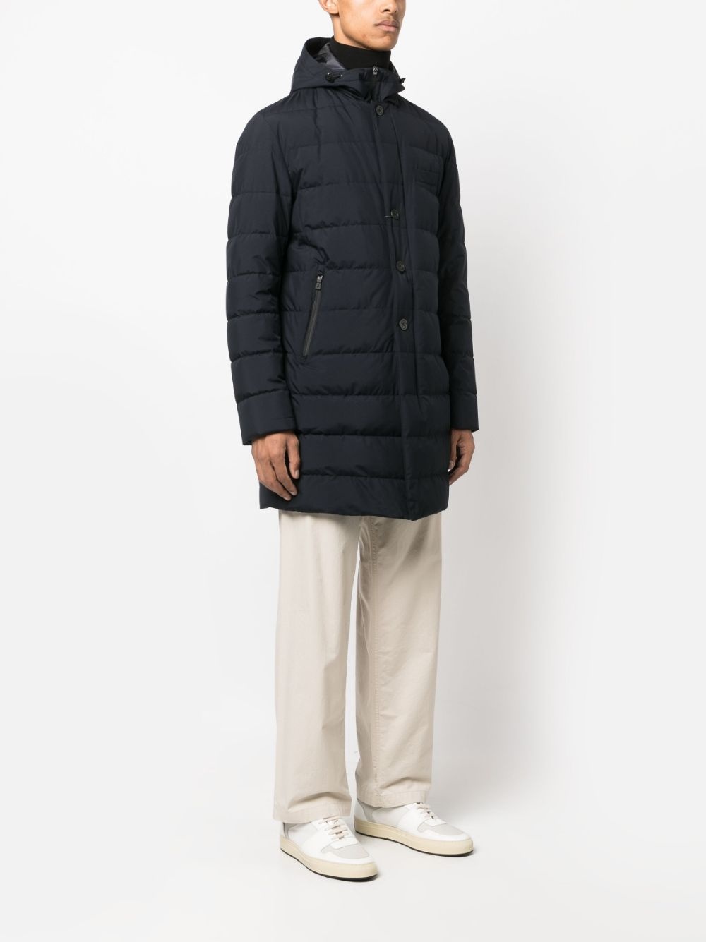 high-neck padded coat - 3